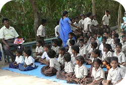 Les Rameaux Verts - Primary school, Olindiapet (India)
