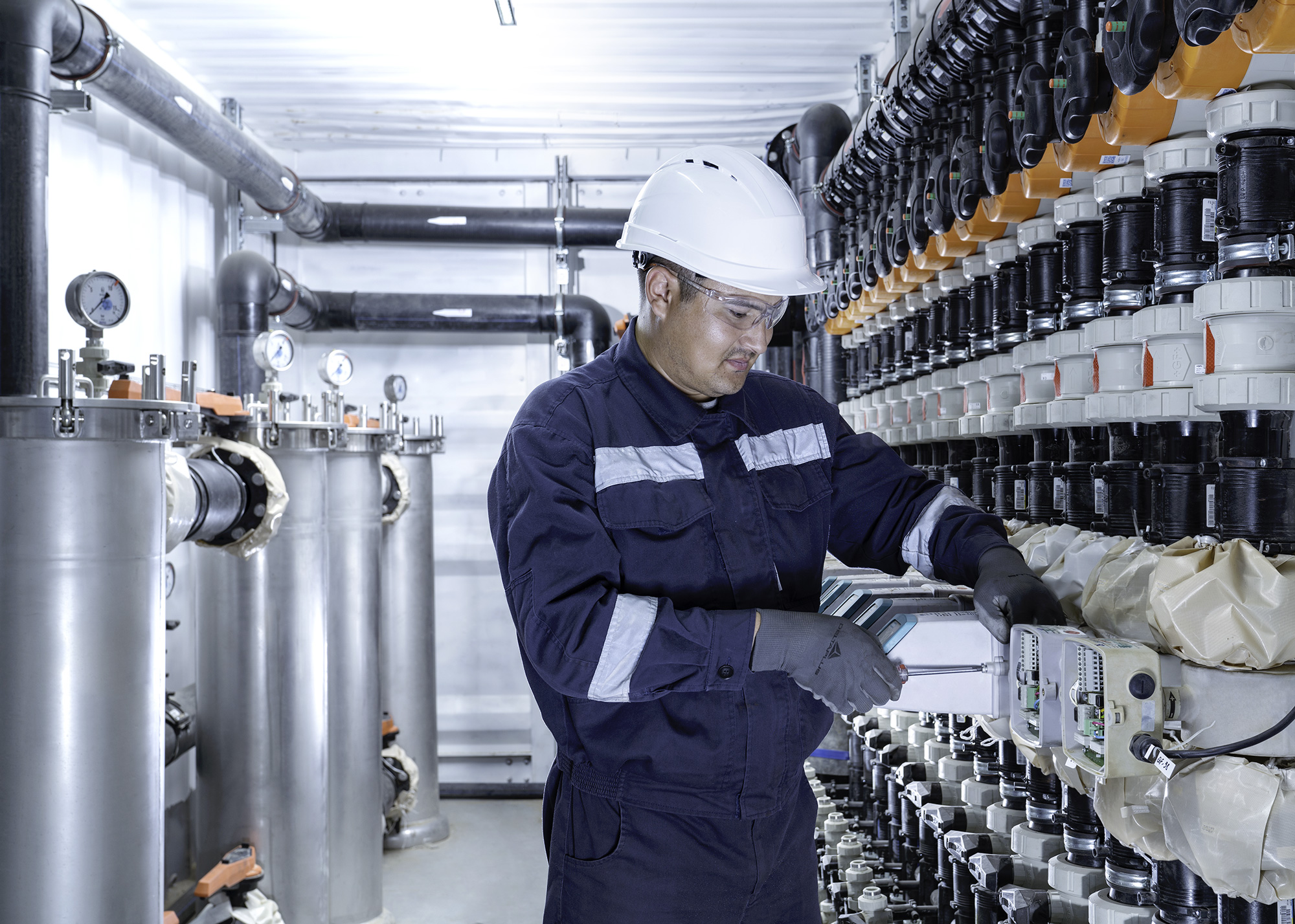 Treatment by ISR (TUZ). Ore processing plant of Muyunkum, Kazakhstan