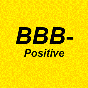 Note de S&P BBB- avec perspective positive