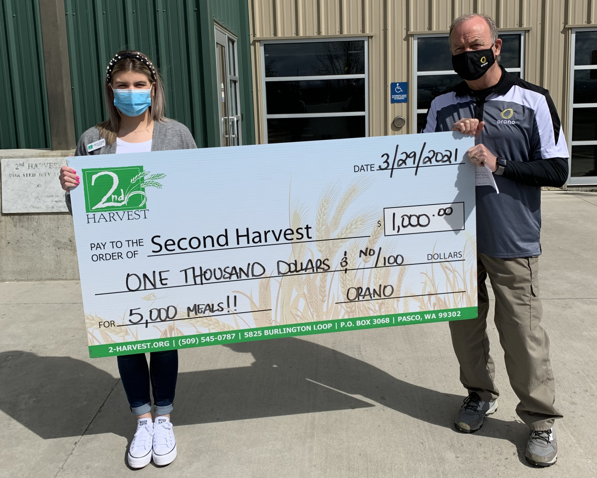 Orano donation WA Second Harvest
