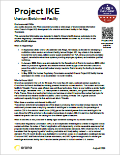 Click to view or download FAQs. Project IKE FAQs Environment