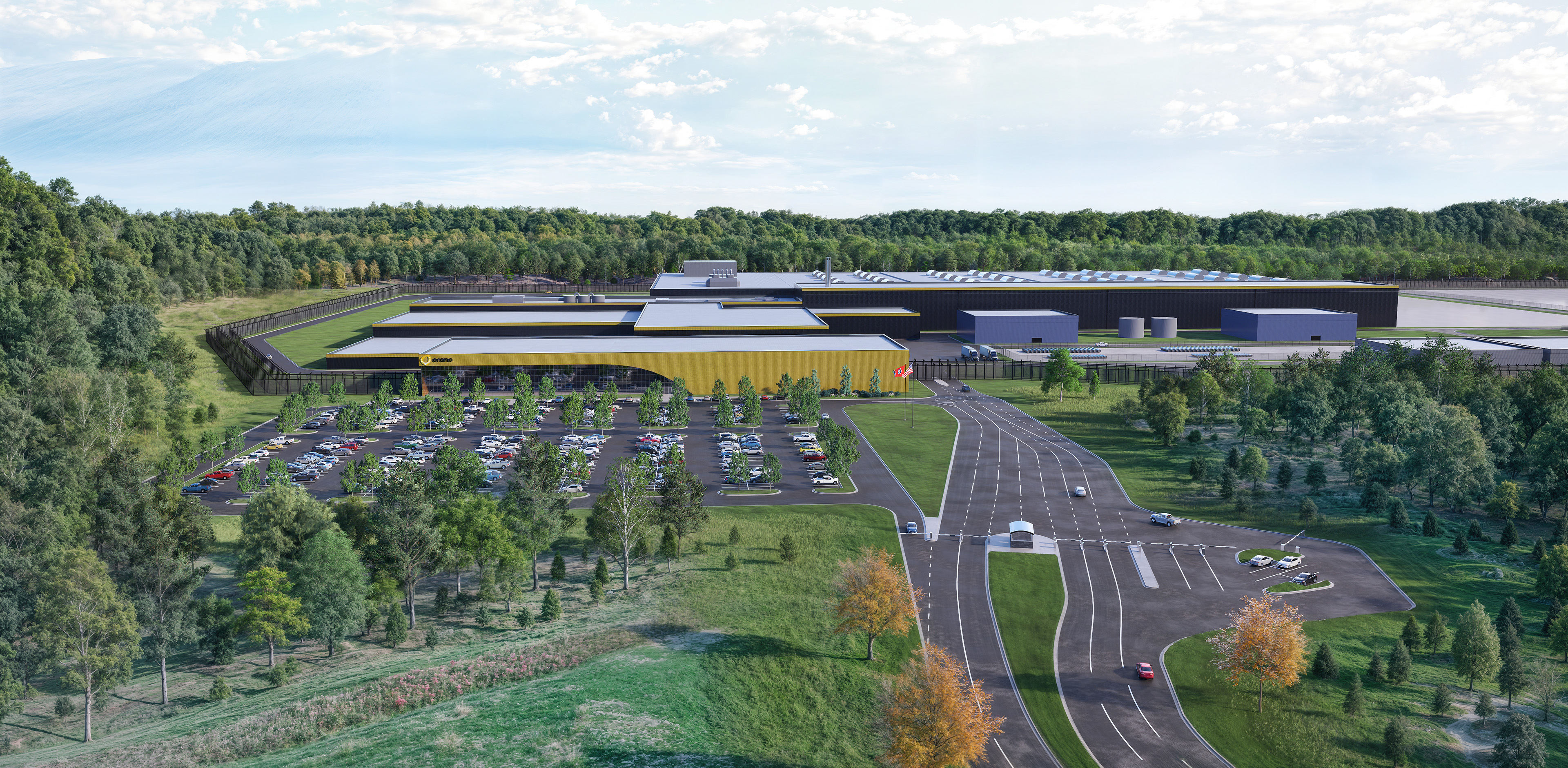 Rendering of Orano's Project IKE facility in Oak Ridge, TN